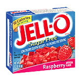 Jell-o Gelatin Dessert Sugar Free Raspberry Low Calorie Left Picture